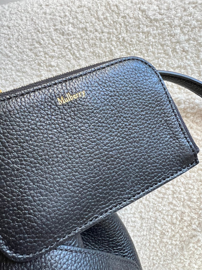 Mulberry Black Abbey Bucket Bag (RRP £695)