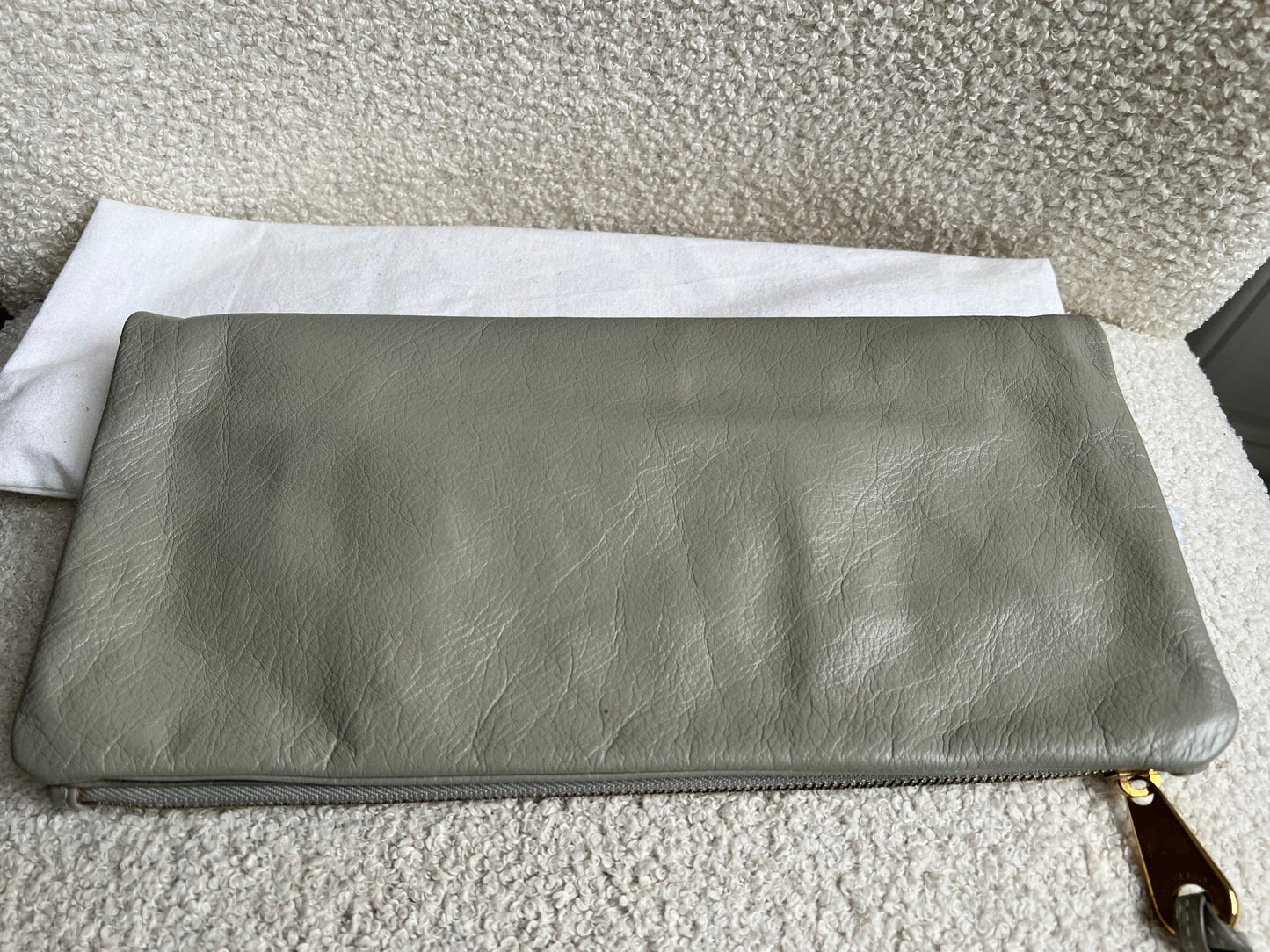 Mulberry Drizzle Grey Daria Clutch (RRP £550)