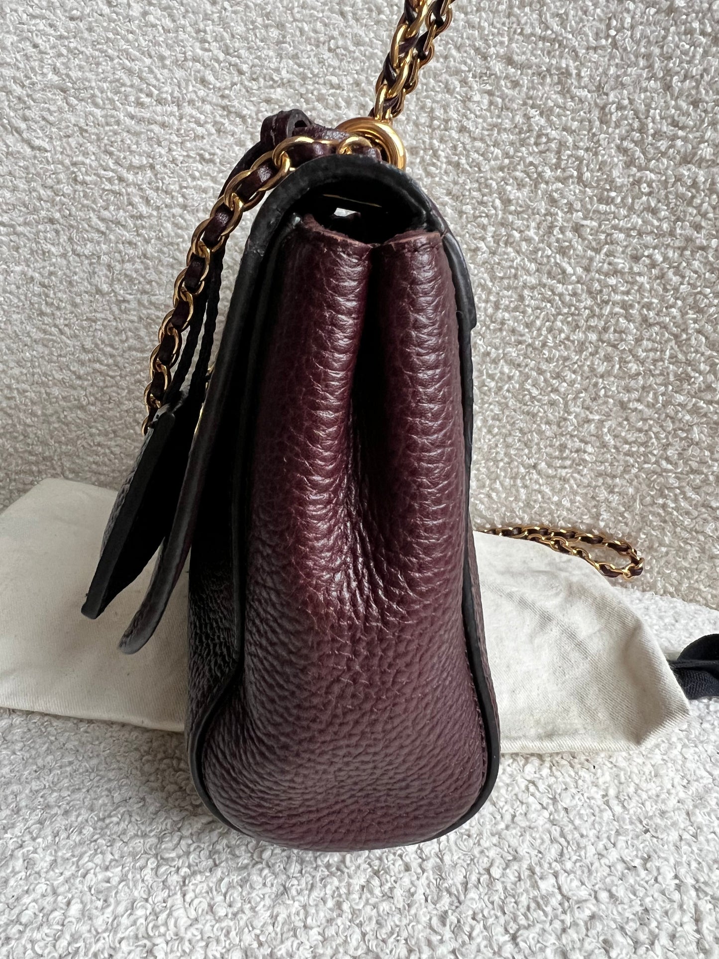 Mulberry Oxblood Regular Lily with Gold Hardware (RRP £895)