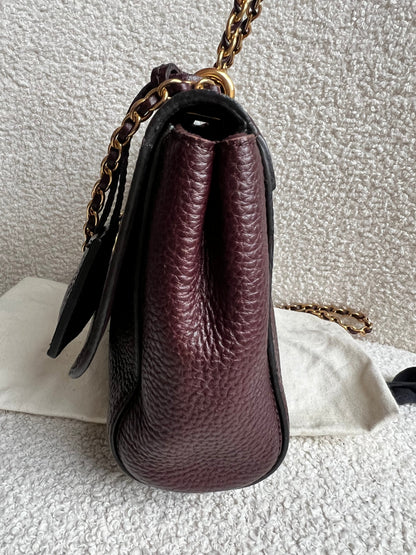 Mulberry Oxblood Regular Lily with Gold Hardware (RRP £895)