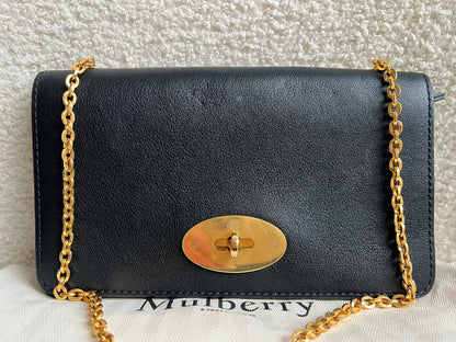 Mulberry Black Bayswater Clutch (RRP £495)