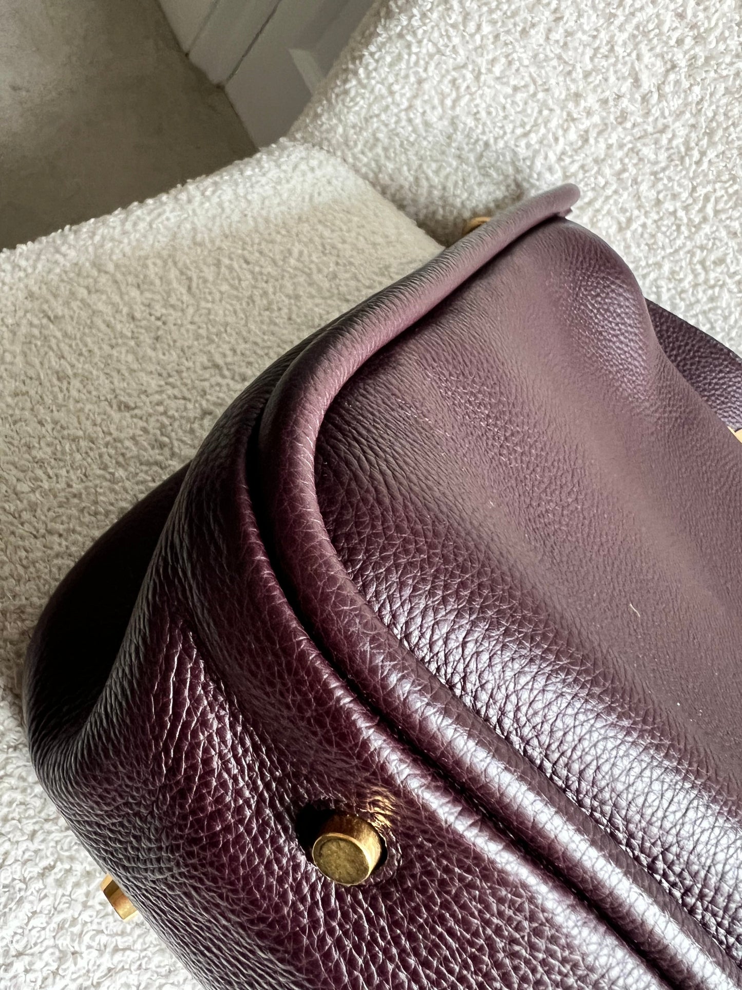 Mulberry Large Leighton in Oxblood with Gold Hardware (RRP £1,095)