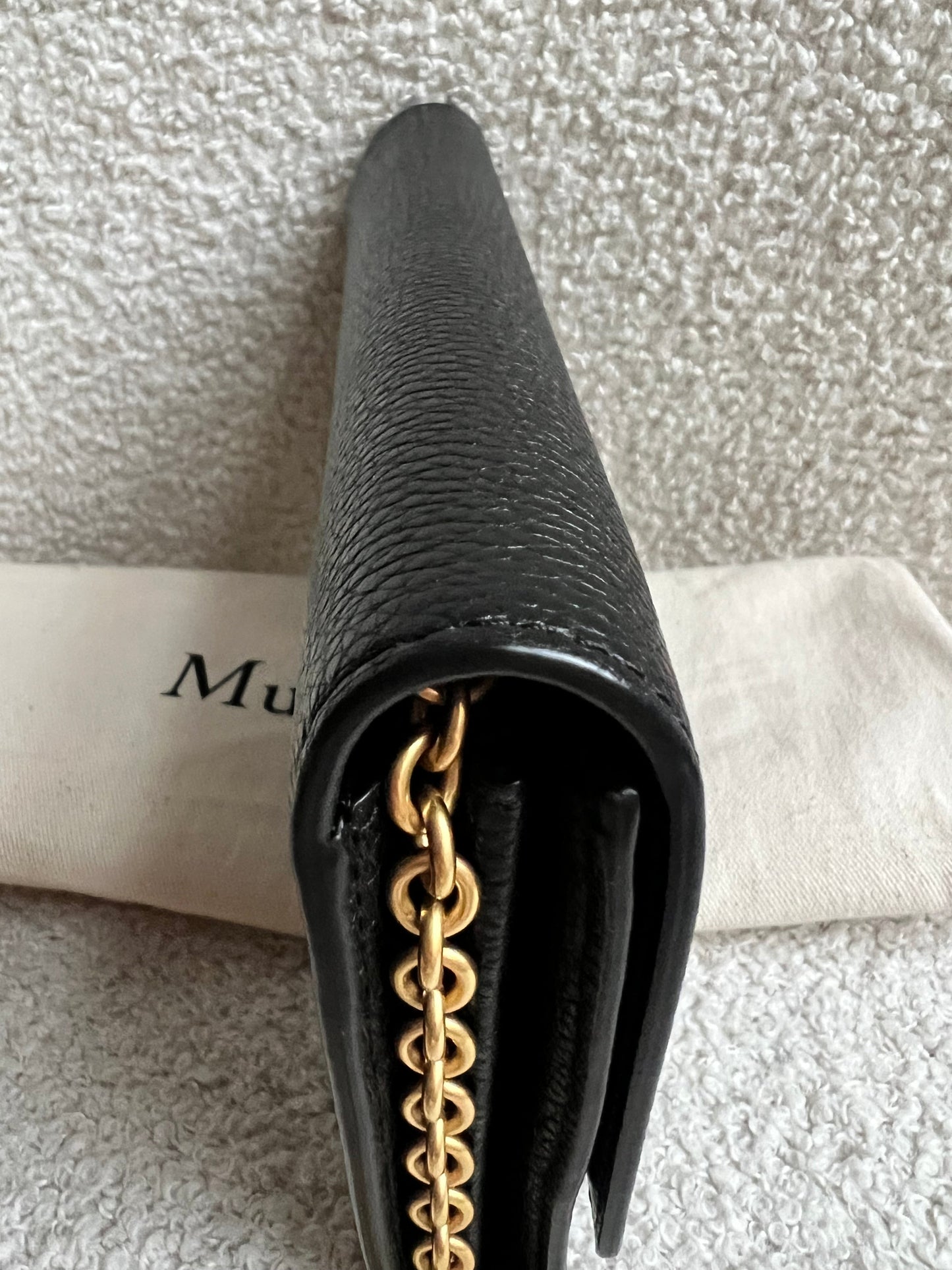Mulberry Black Continental Chain Clutch Wallet (RRP £425)
