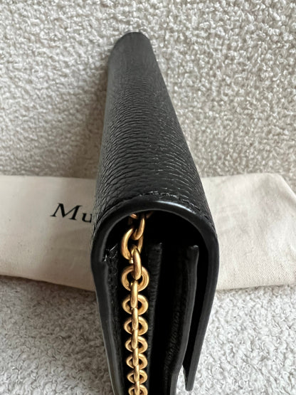 Mulberry Black Continental Chain Clutch Wallet (RRP £425)