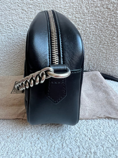 Gucci Aria GG Black Marmont Small Shoulder Bag (RRP £1440)