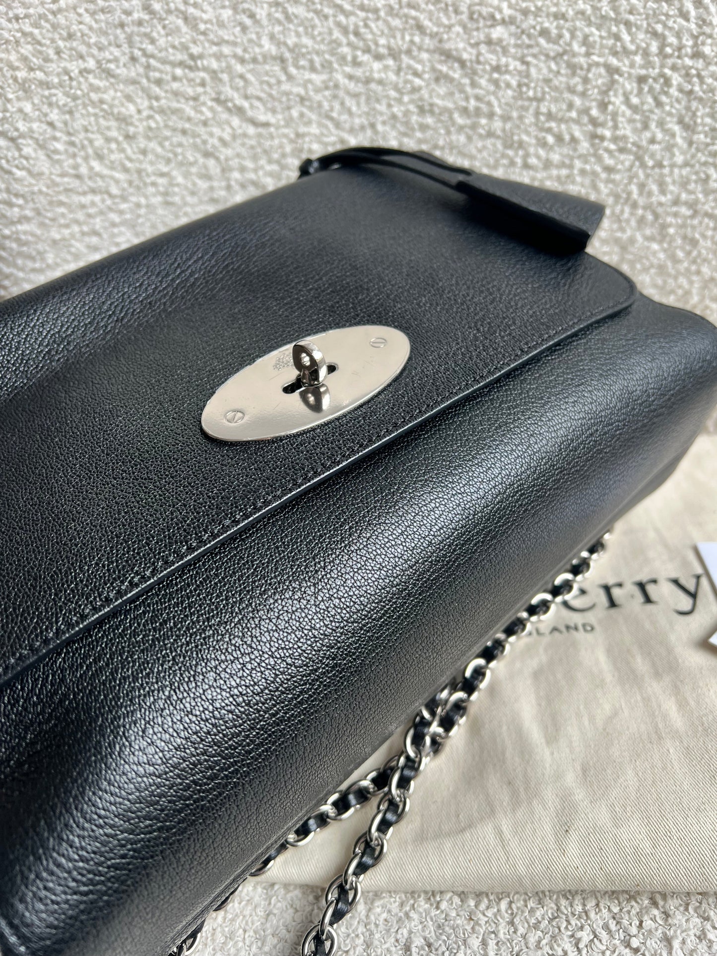 Mulberry Black Medium Lily with Silver Hardware (RRP £1095)