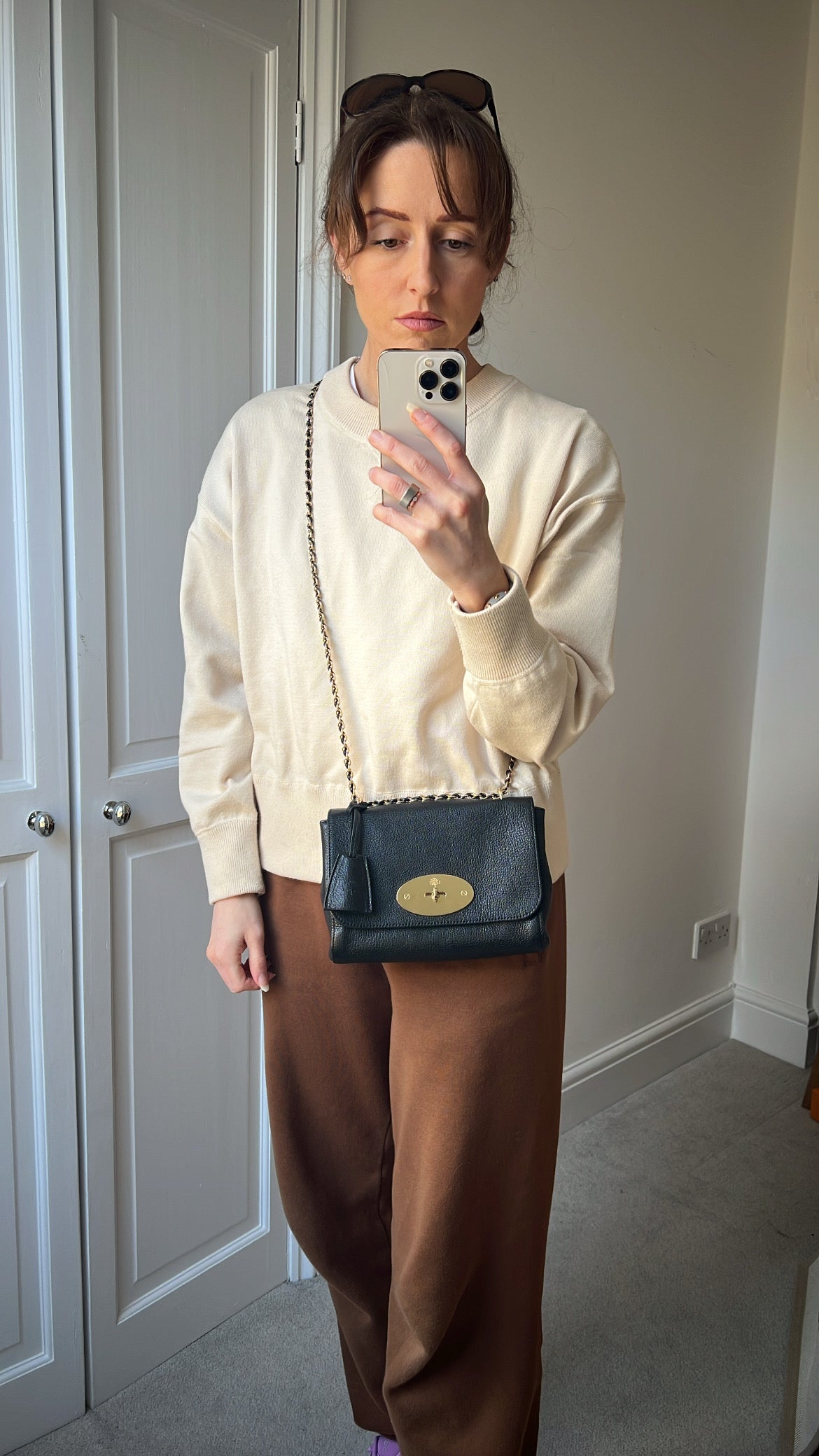 Mulberry Black Regular Lily with Gold Hardware (RRP £995)
