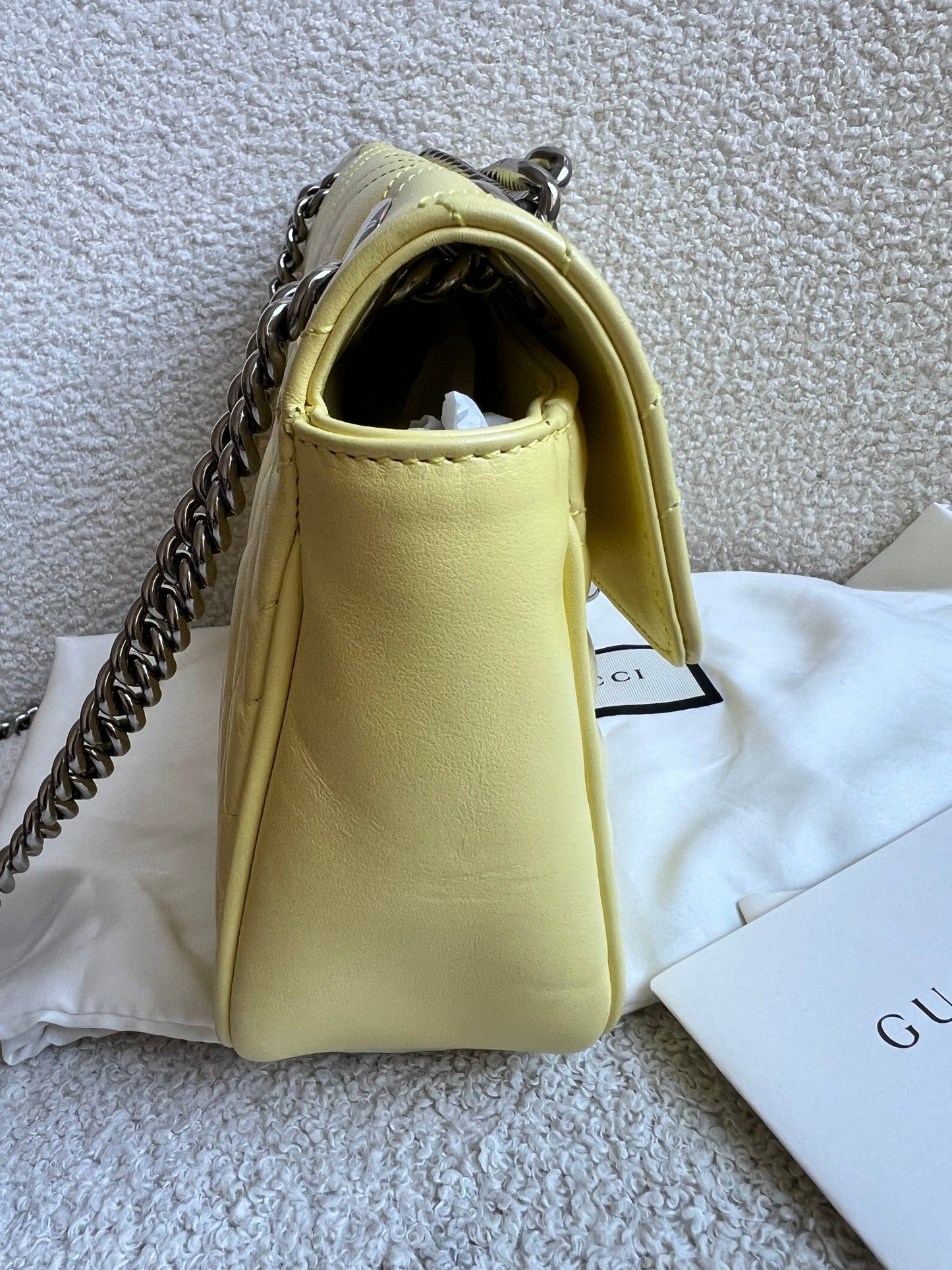 Gucci GG Yellow Marmont Small Shoulder Bag (RRP £2070)