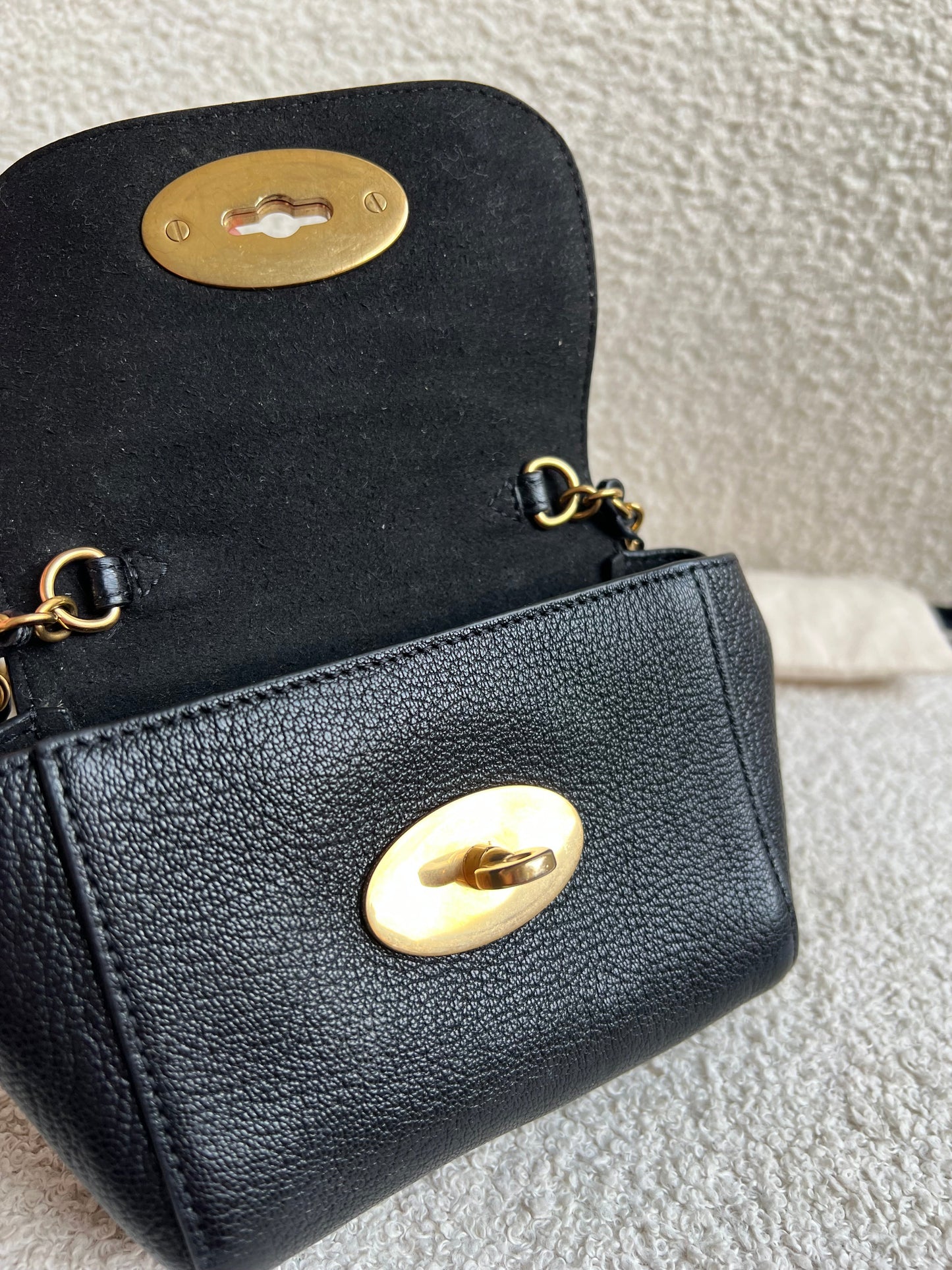 Mulberry Black Mini Lily with Gold Hardware (RRP £395)