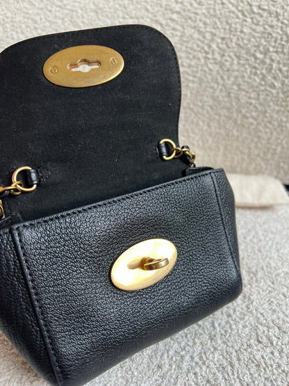 Mulberry Black Mini Lily with Gold Hardware (RRP £395)