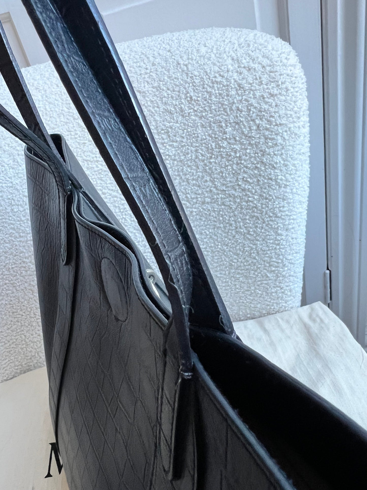 Mulberry Black Matte Croc Bayswater Tote (RRP £845)
