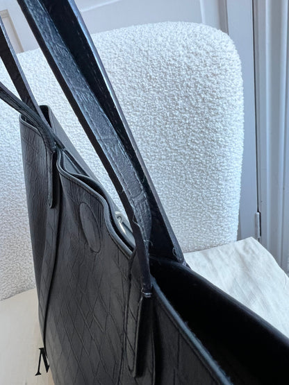 Mulberry Black Matte Croc Bayswater Tote (RRP £845)
