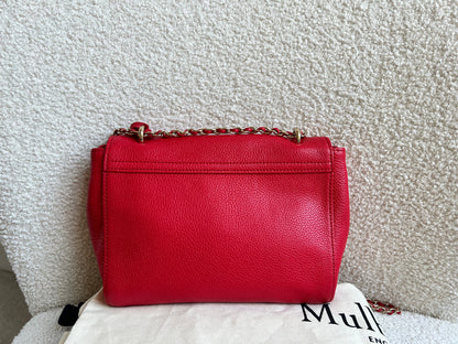 Mulberry Hibiscus Red Regular Lily with Gold Hardware (RRP £995)