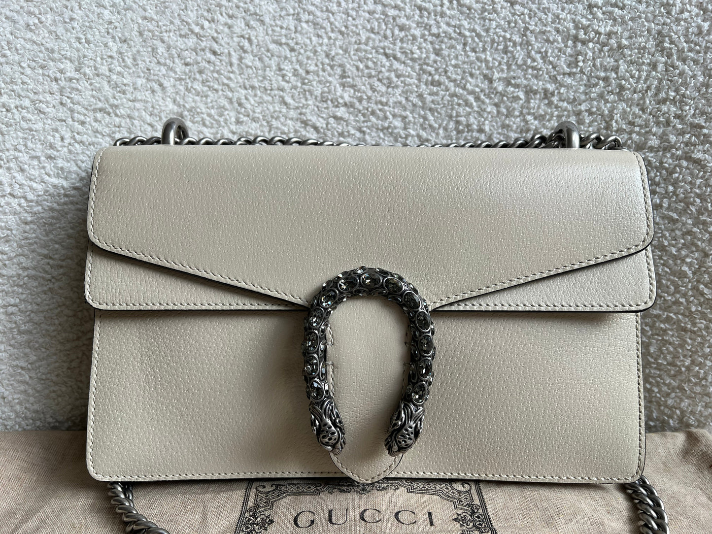 Gucci Dionysus GG White Small Shoulder Bag (RRP £2,670)