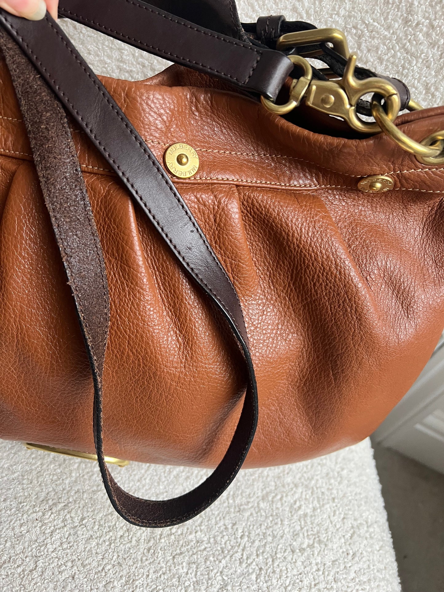 Mulberry East West Oak Mitzy Hobo