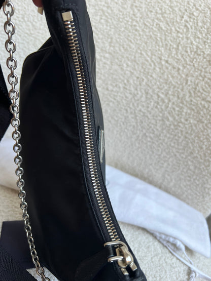 Prada Re-edition Black Nylon Shoulder Bag (RRP £1,500)