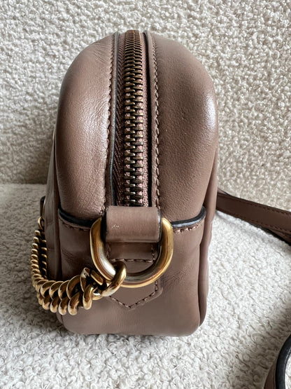 Gucci GG Dusty Pink Marmont Mini Shoulder Bag (RRP £1,360)