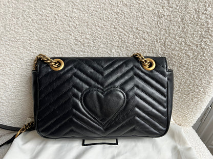 Gucci GG Black Marmont Small Shoulder Bag (RRP £2070)