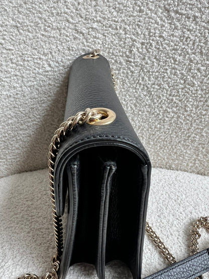 Gucci Interlocking GG Black Small Shoulder Bag