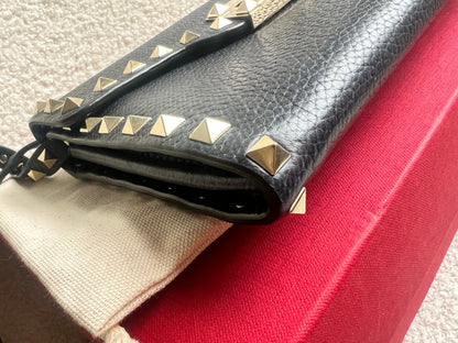 Valentino Garavani Navy Blue Rockstud Crossbody