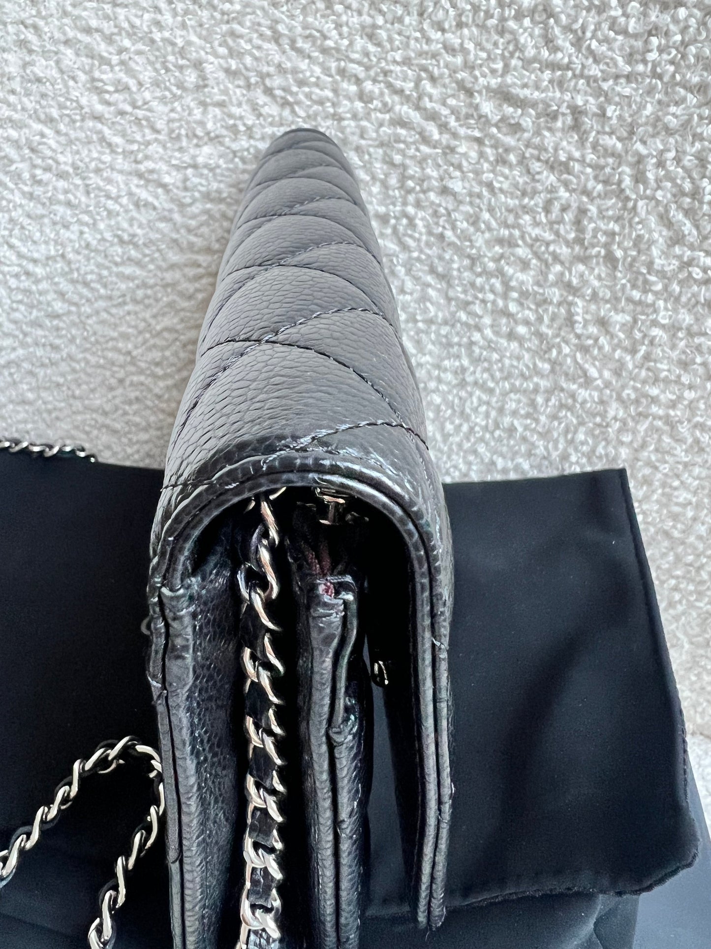 Chanel Black Caviar Wallet on Chain (RRP £2,930)