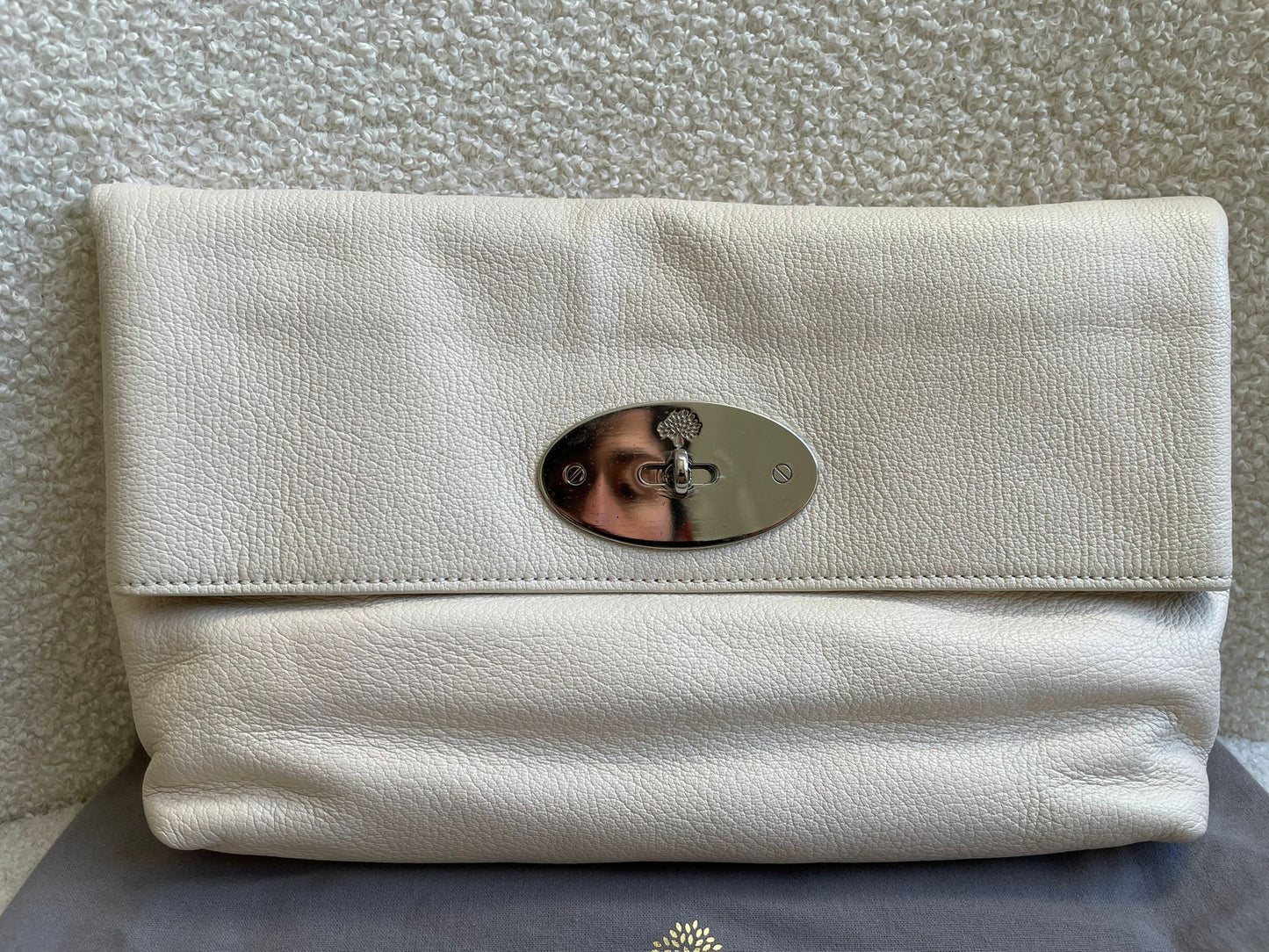 Mulberry Marshmallow Clemmie Clutch (RRP £695)
