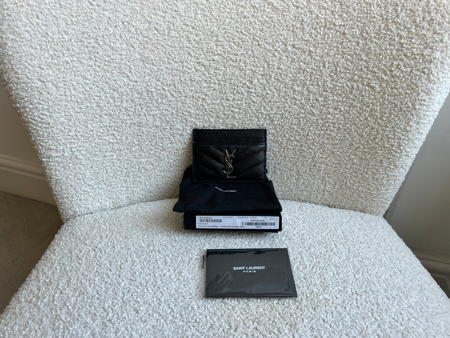 Yves Saint Laurent (YSL) Black Card Holder (RRP £260)