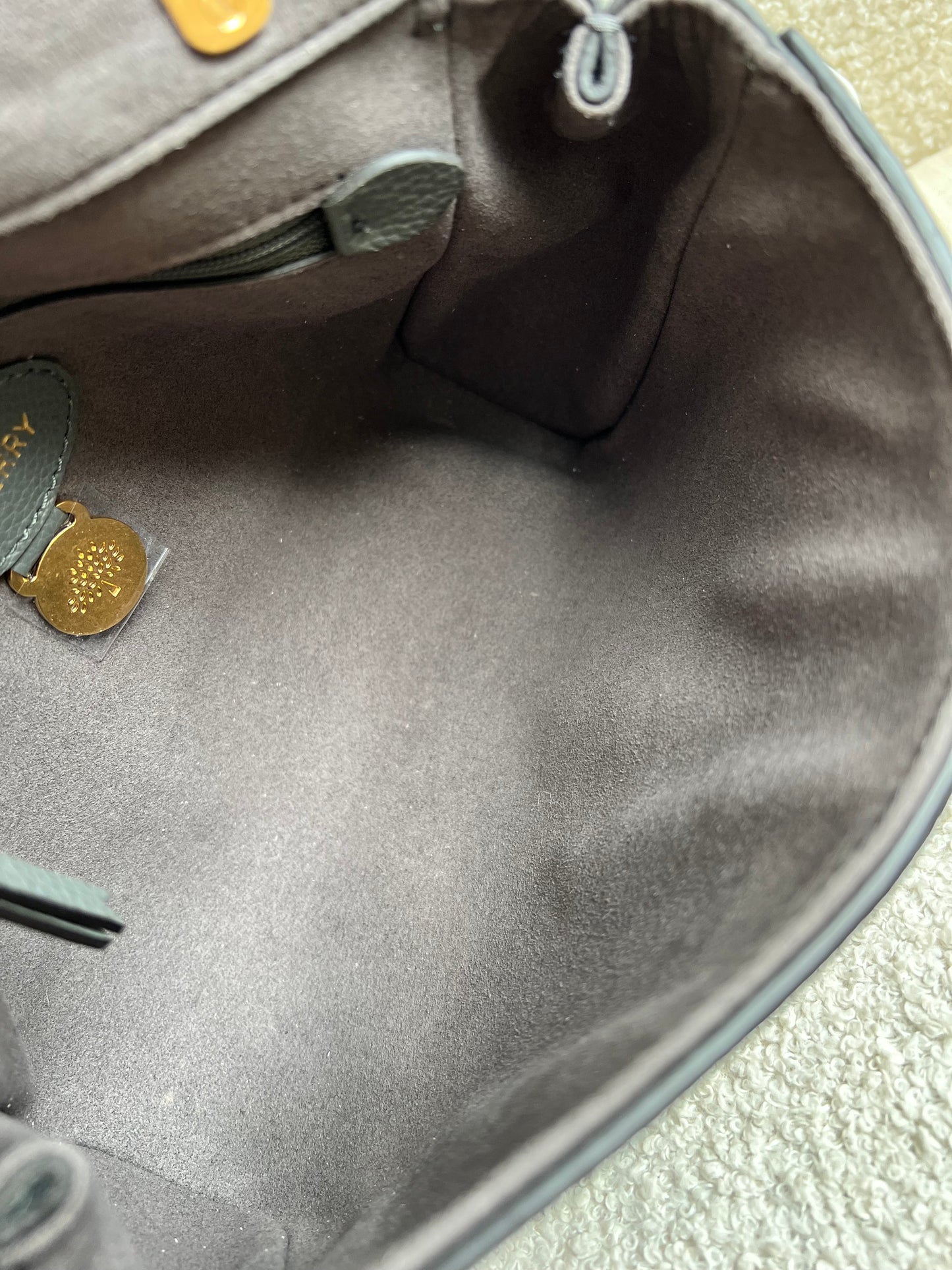 Mulberry Charcoal Grey Regular Lily with Gold Hardware (RRP £995)