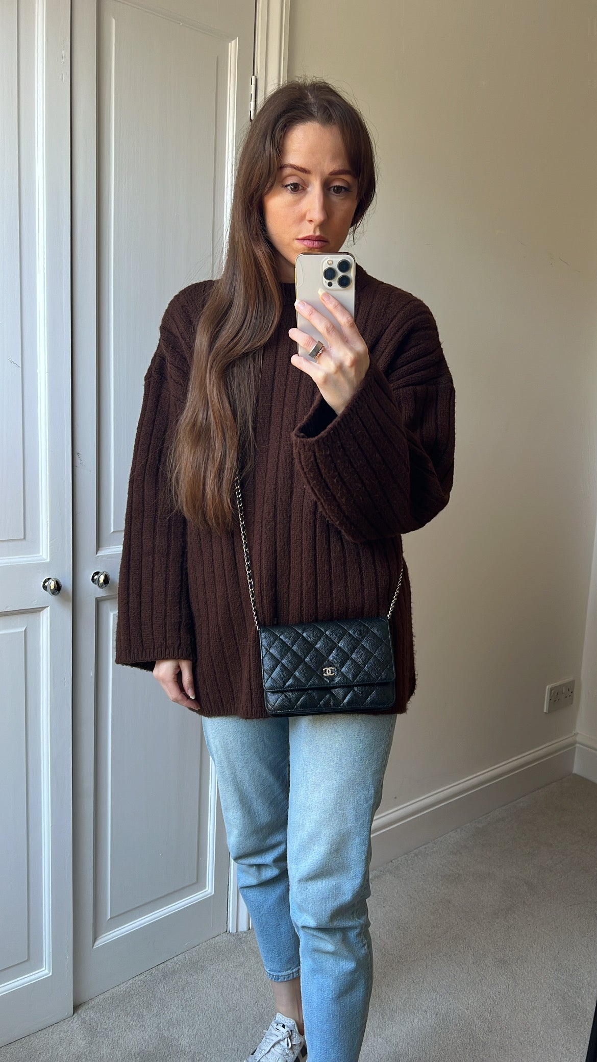 Chanel Wallet on Chain in Black Caviar Silver Hardware (RRP £2,930)