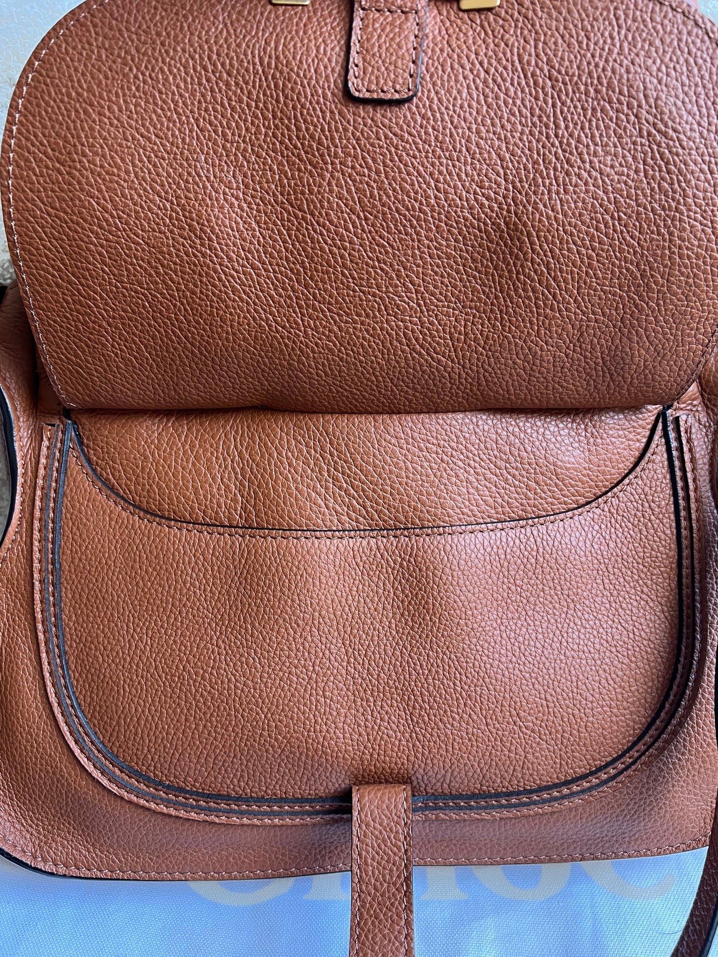 Chloe Tan Small Marcie Double Carry Bag (RRP £1690)