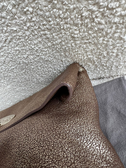 Mulberry Metallic Mushroom Clemmie Clutch (RRP £695)