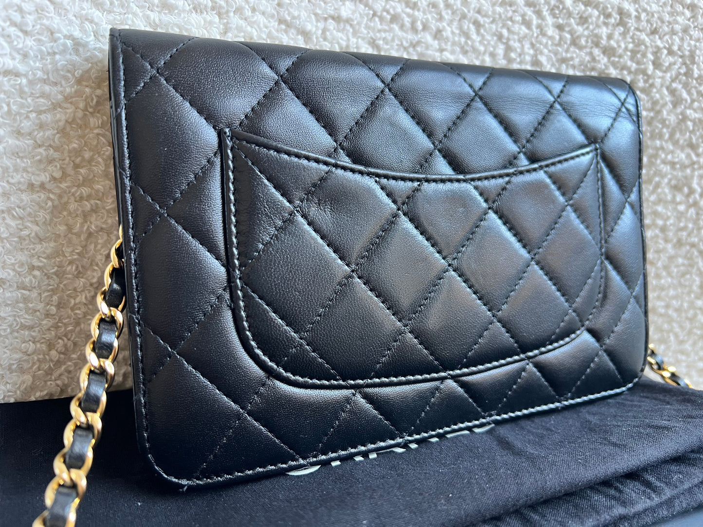 Chanel Wallet on Chain in Black Lambskin Gold Hardware (RRP £2,930)