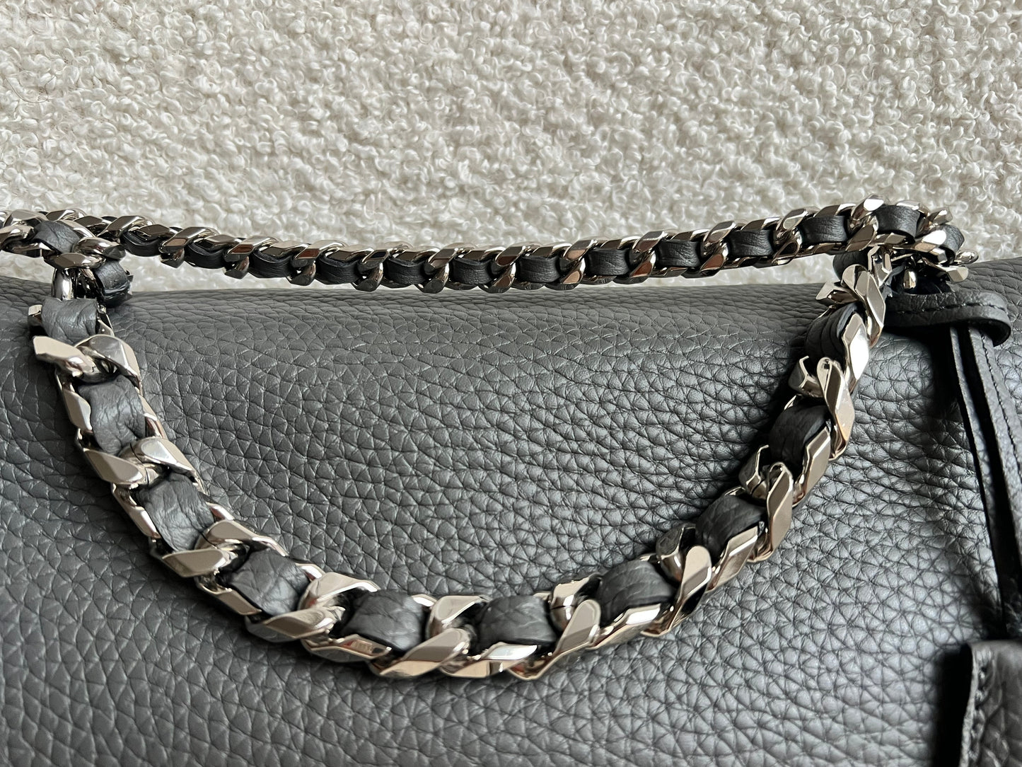 Mulberry Charcoal Grey Medium Top Handle Lily (RRP £1075)