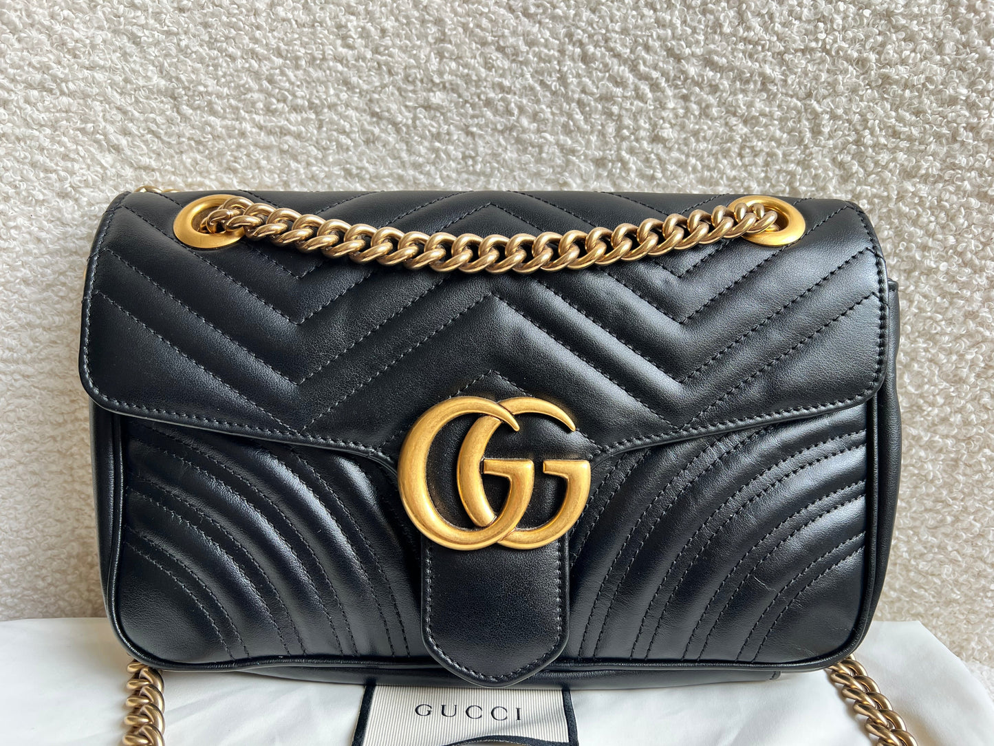 Gucci GG Black Marmont Small Shoulder Bag (RRP £2070)