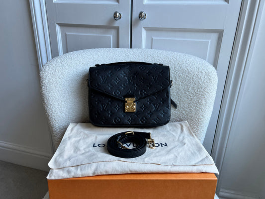 Louis Vuitton Pochette Metis Black Empreinte (RRP £2,200)