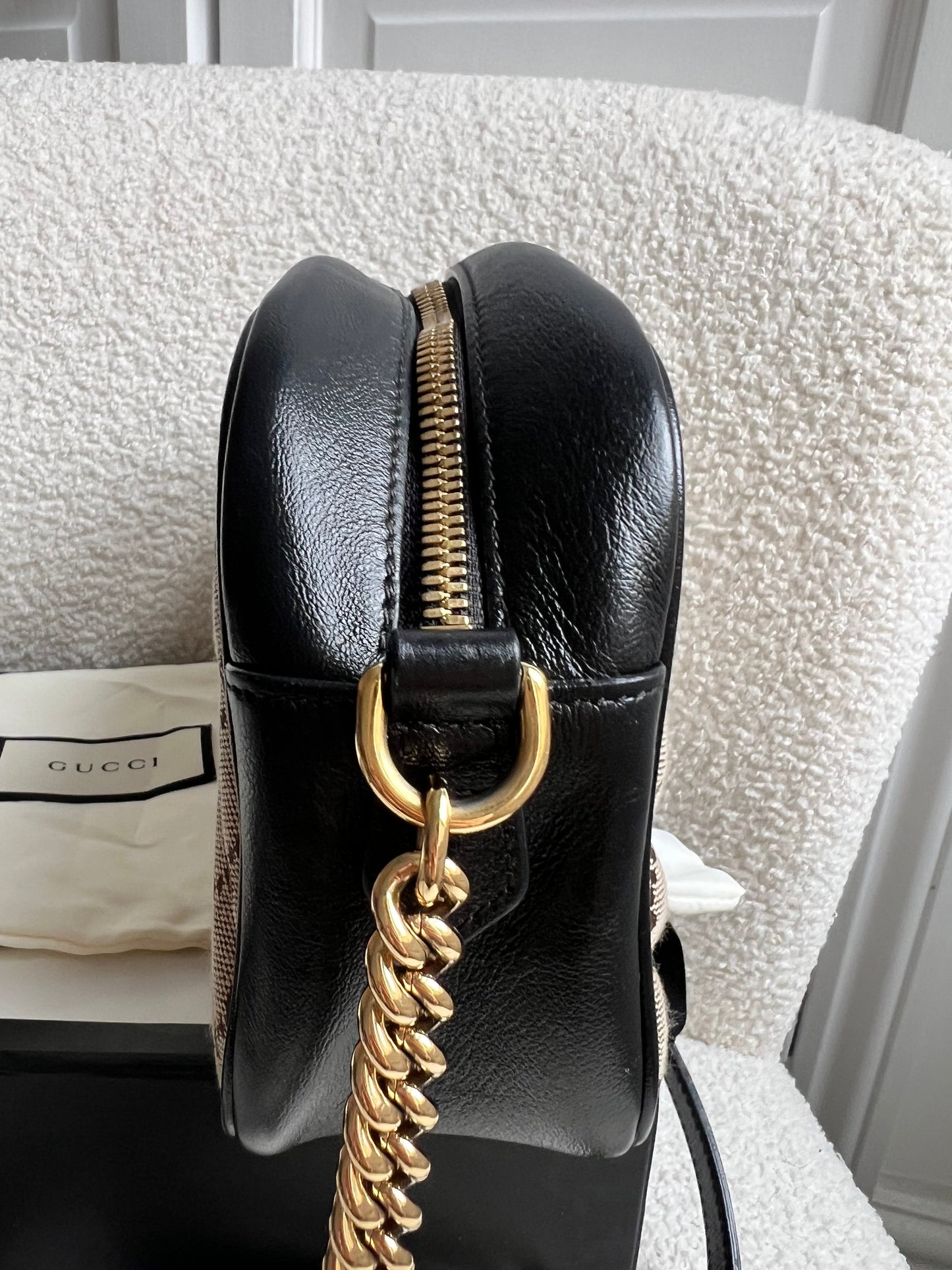 Gucci GG Marmont Canvas Small Shoulder Bag