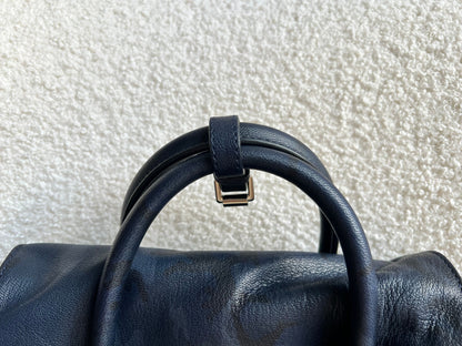 Mulberry Mini Cara Backpack in Midnight Blue Camo Printed Goat (RRP £995)