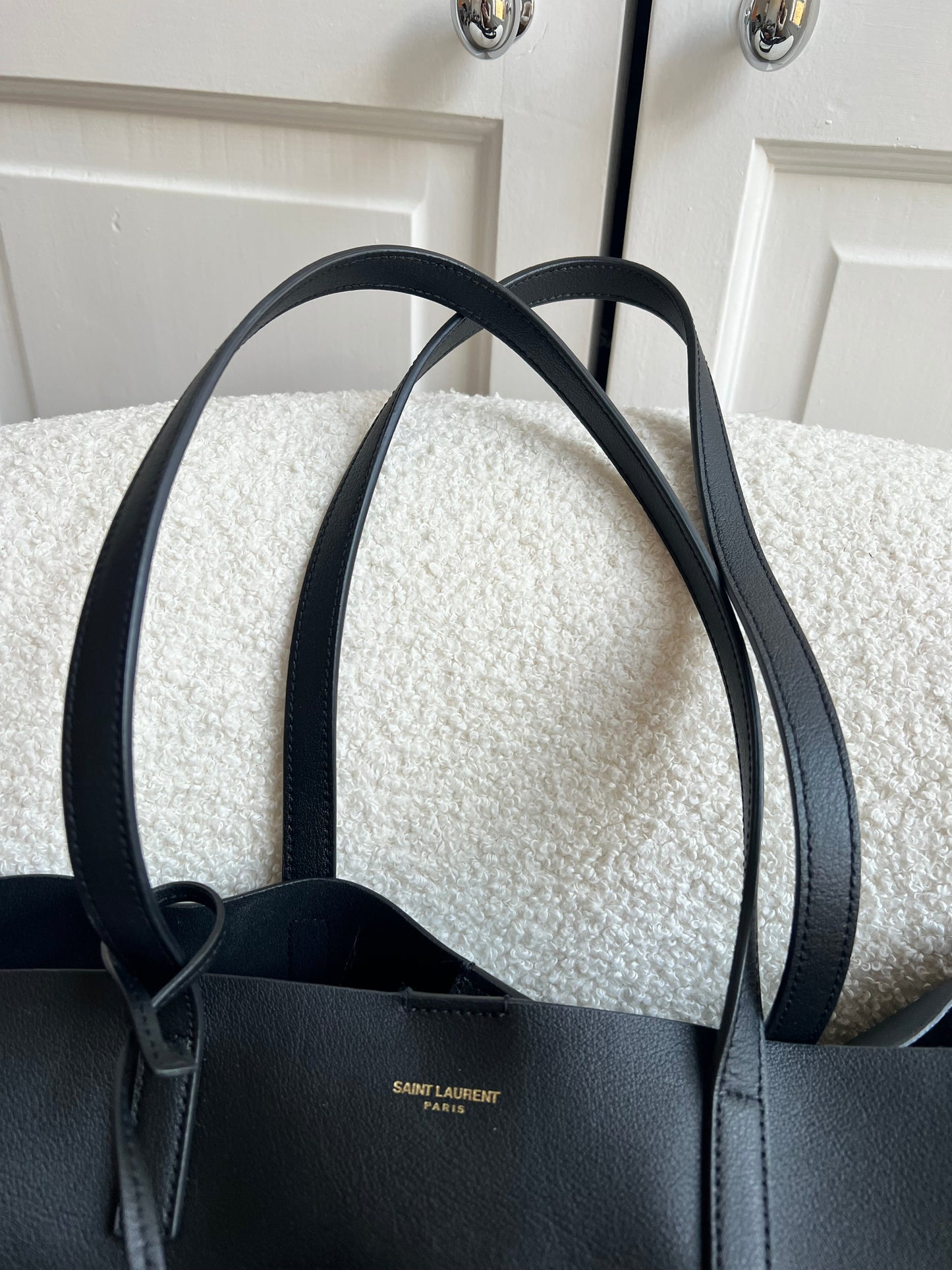 Yves Saint Laurent (YSL) Black E/W Shopping Tote (RRP £1115)