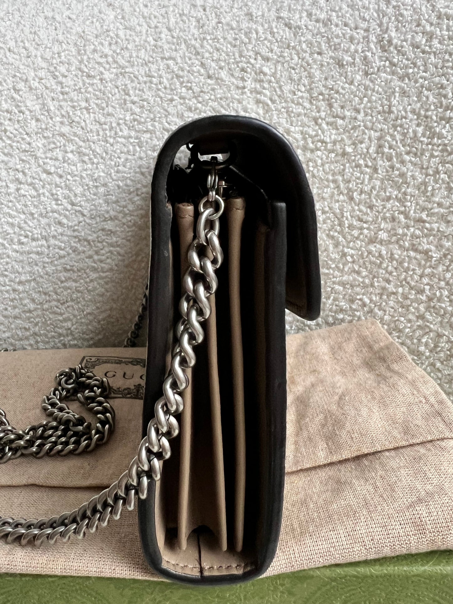 Gucci Dionysus GG Supreme Chain Wallet (RRP £1400)