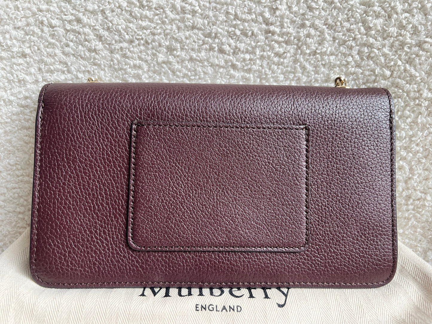 Mulberry Oxblood Bayswater Clutch (RRP £495)