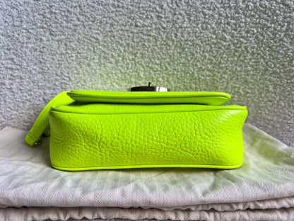 Mulberry Neon Yellow Mini Darley Shoulder Bag (RRP £725)