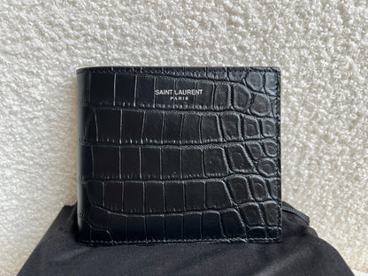 Yves Saint Laurent Black Croc Wallet (RRP £415)