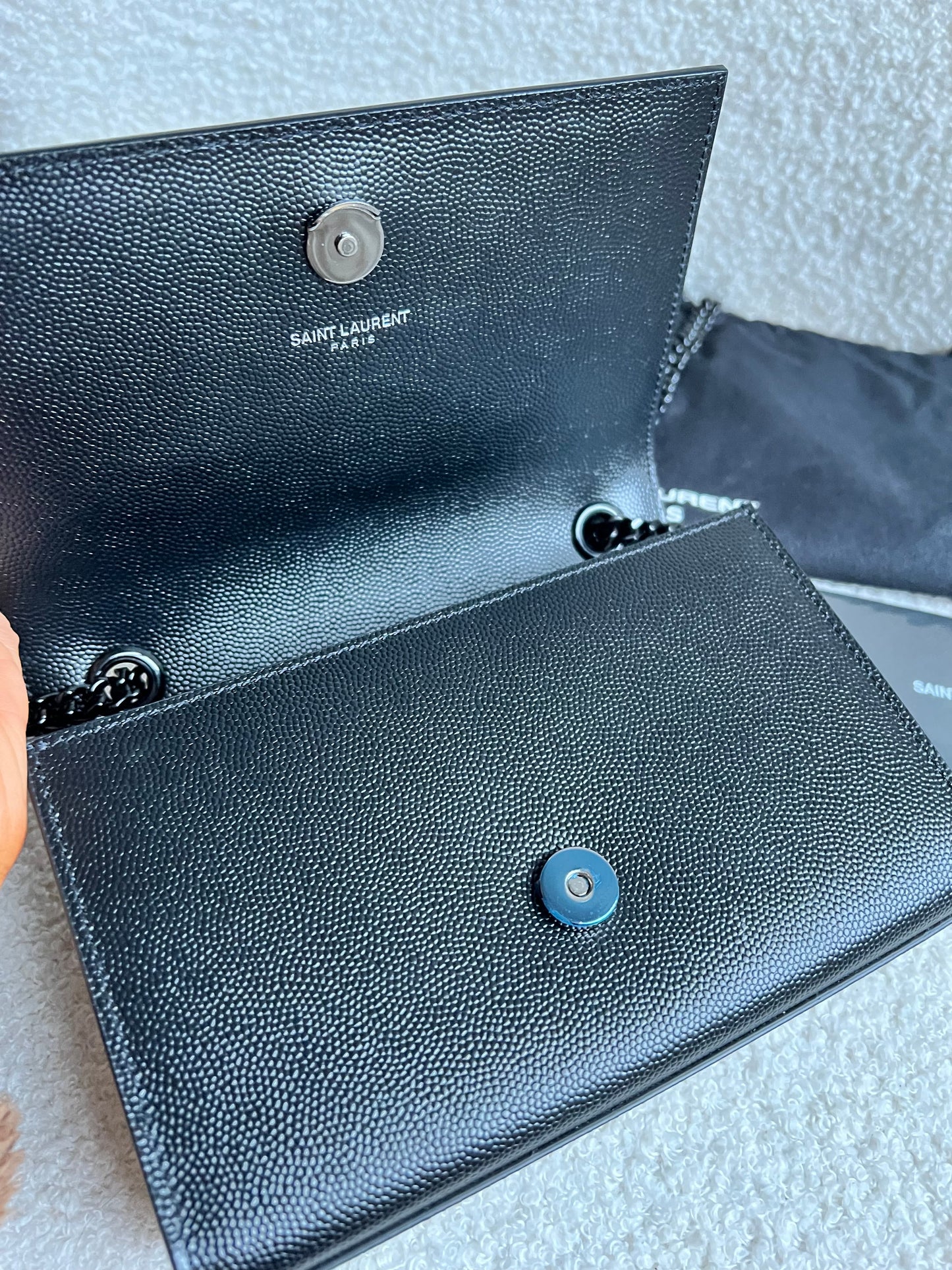Yves Saint Laurent (YSL) Black on Black Mini Kate