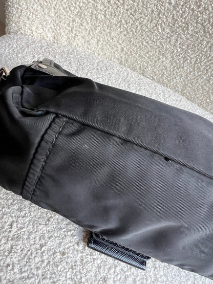 Prada Vintage Nylon Buckle Shoulder Bag