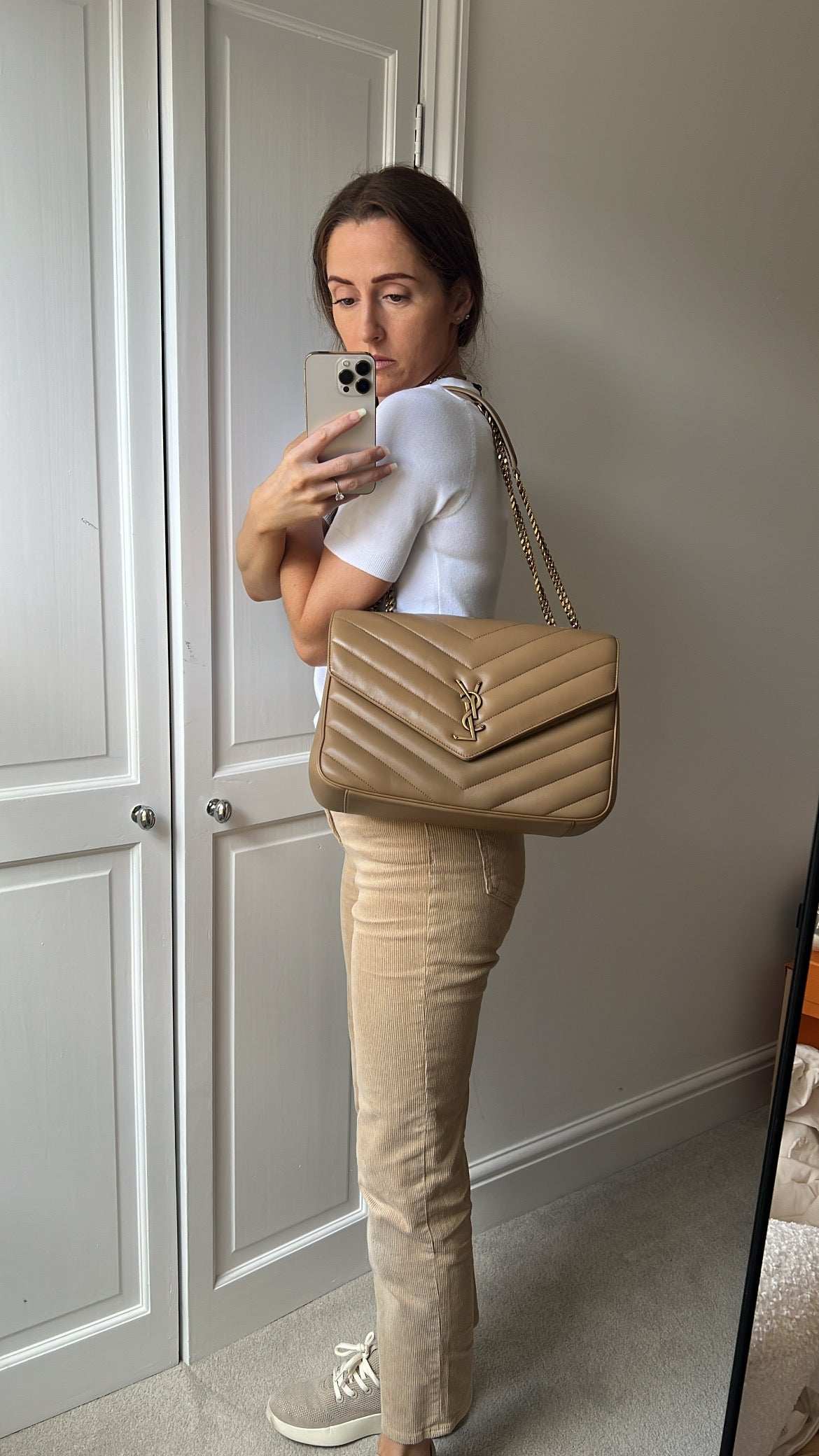 Yves Saint Laurent (YSL) Medium Natural Tan LouLou (RRP £2145)