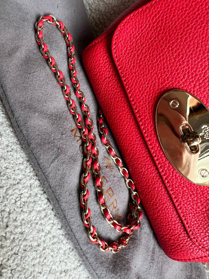 Mulberry Hibiscus Red Regular Lily with Gold Hardware (RRP £995)