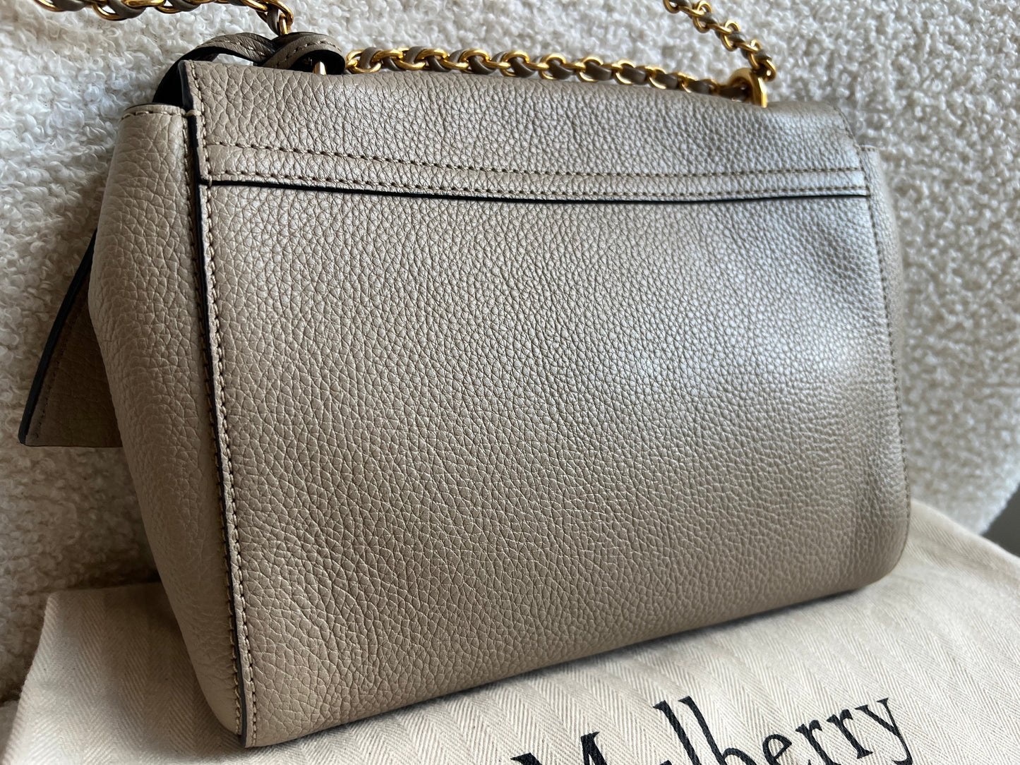 Mulberry Dune Regular Lily with Gold Hardware (RRP £995)