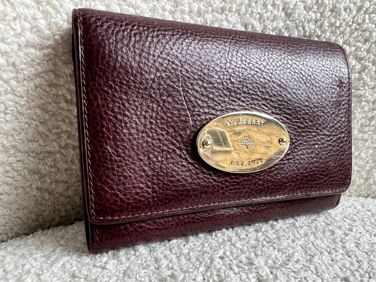 Mulberry Oxblood French Purse (RRP £295)
