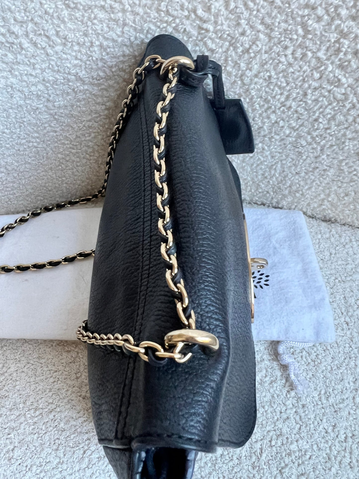 Mulberry Black Regular Lily with Silver Hardware (RRP £895)