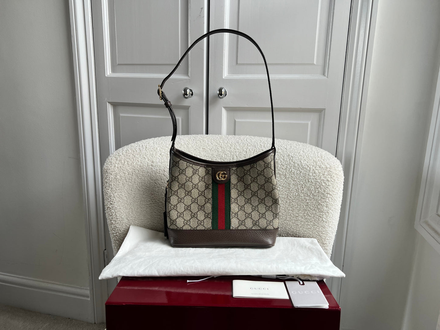 Gucci GG Supreme Ophidia Small Shoulder Bag (RRP £1280)